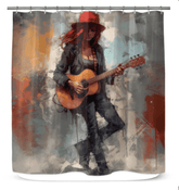 Rock Ballads Shower Curtain - Beyond T-shirts